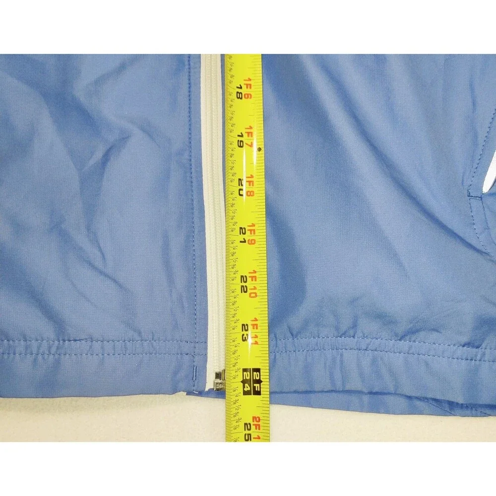 Vintage Y2K Adidas Women's Windbreaker Zip Up Light Weight Blue Size:M